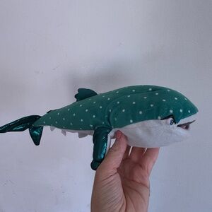 Ty Disney Sparkle Finding Nemo Hammerhead Shark Plushy, Green, Small